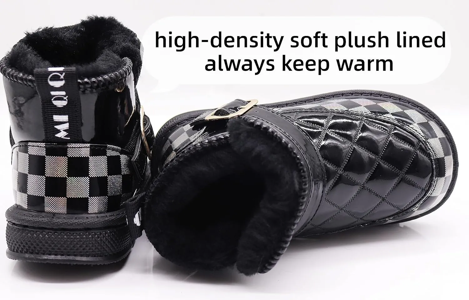 Girls Glitter Snow Boots Toddler/Little Girls Warm Winter Sequin Comfy Cute Durable Outdoor Sparkle Princess Ankle Boots