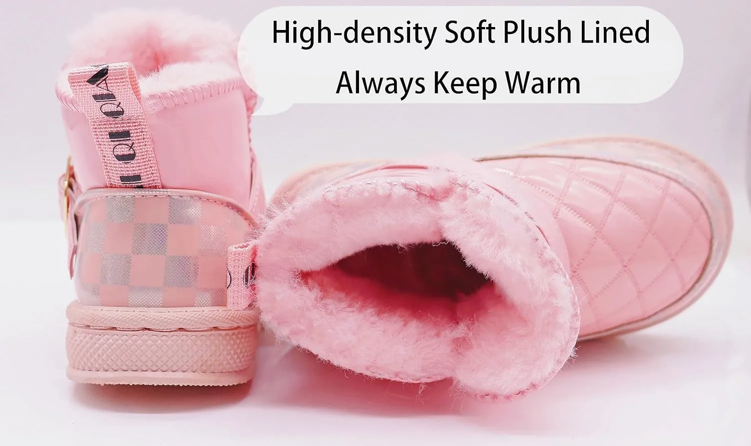 Girls Glitter Snow Boots Toddler/Little Girls Warm Winter Sequin Comfy Cute Durable Outdoor Sparkle Princess Ankle Boots