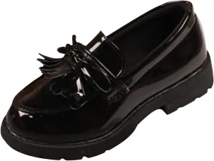 Girls Kids Mary Jane Shoes Rubber Sole Ankle Loafers Toddler Dress Dance Formal Sneakers Low Heel Lightweight Non Slip
