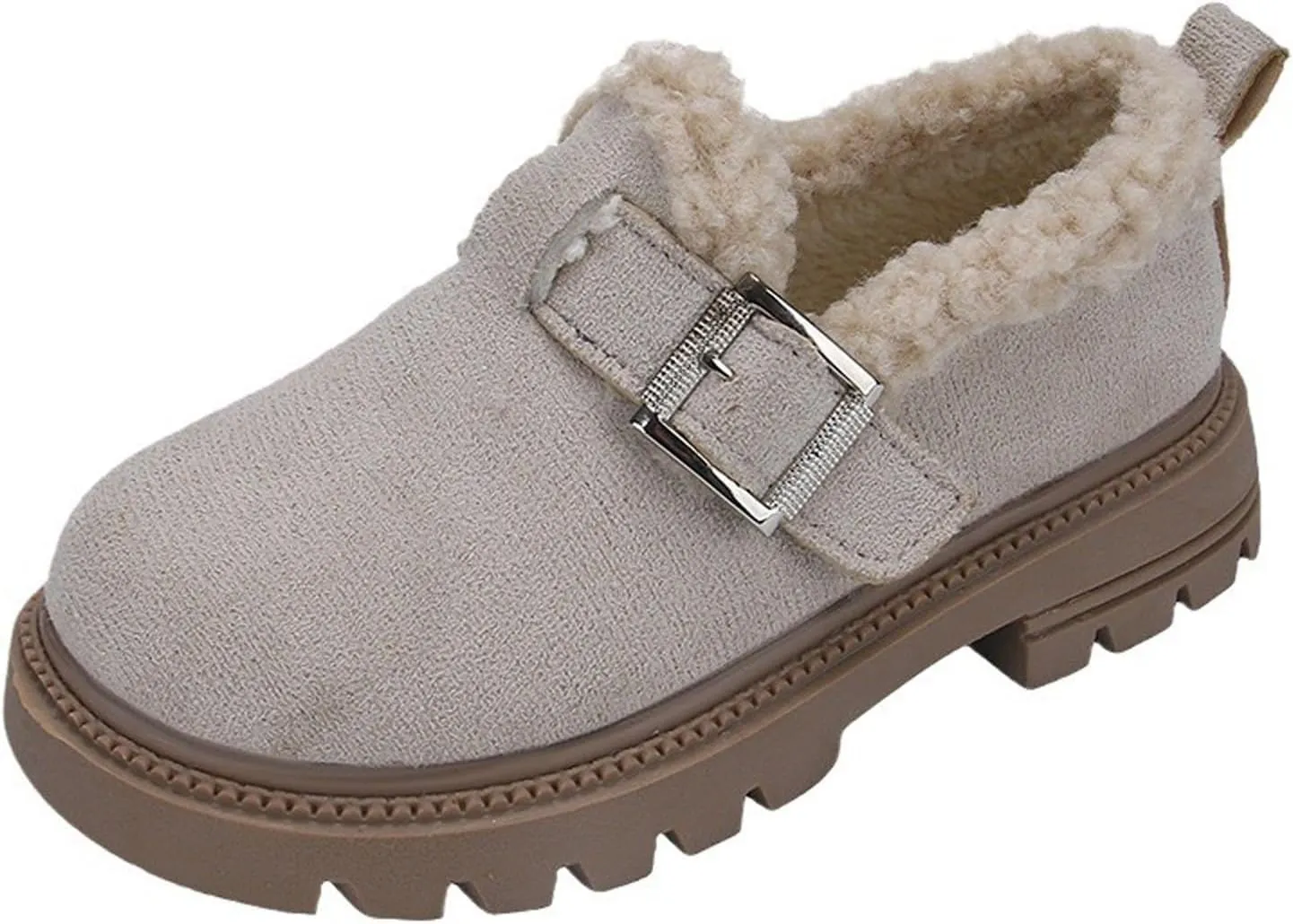 Girls Platform Slippers Boots Shoes Plush Thick Bottom Cuddle Slides Indoor Outdoor Soft Slip On Shoes for Kids