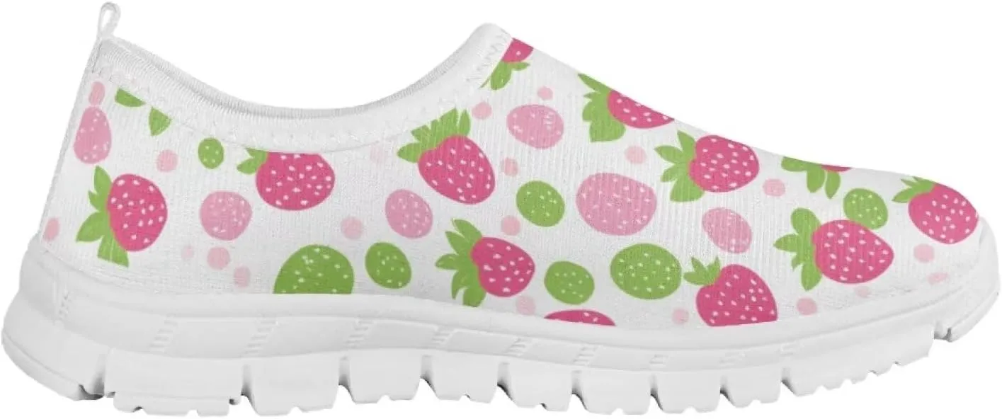Girls Slip On Sneakers Cute Little Kids Tennis Shoes School Running Shoes