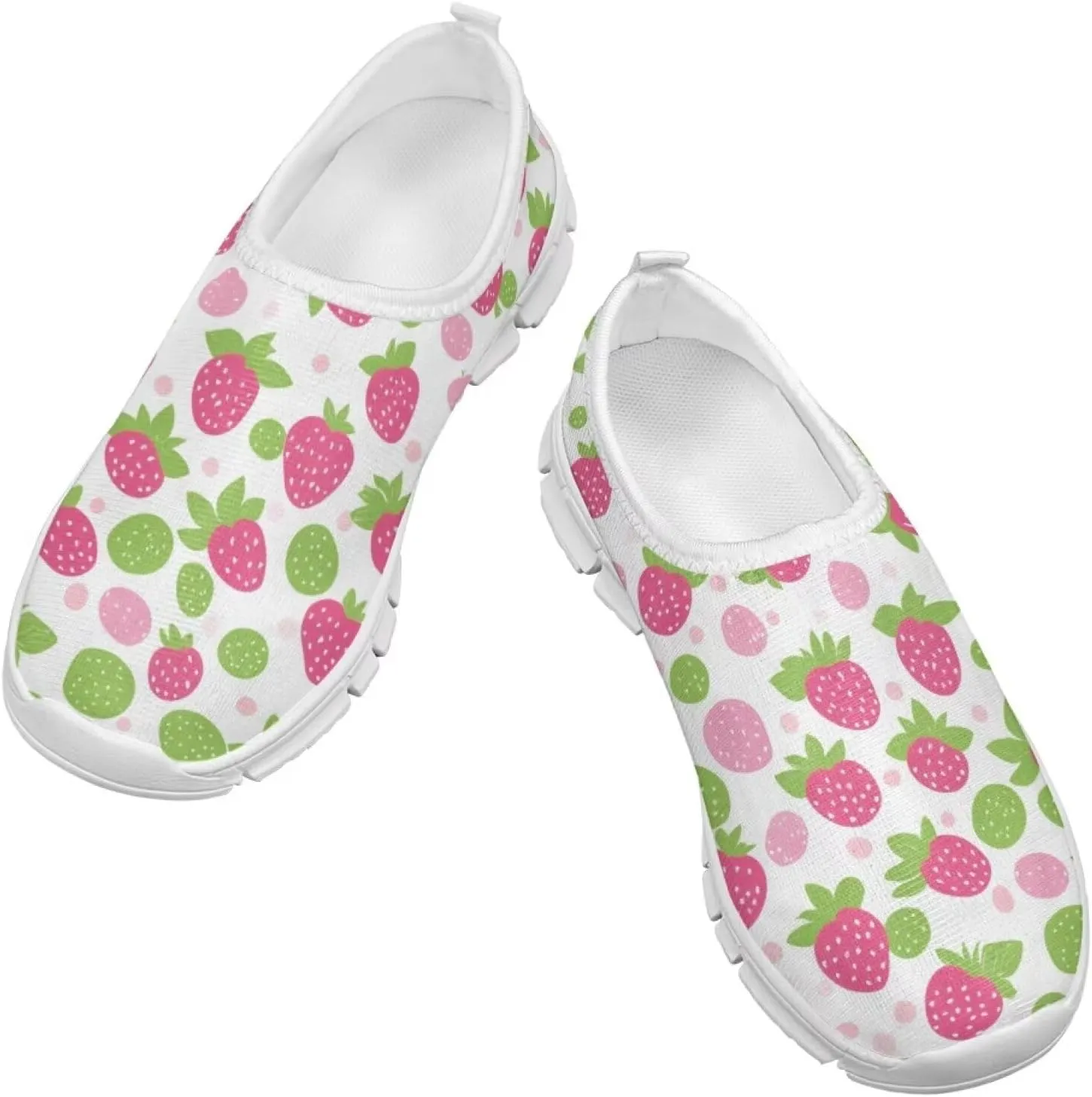 Girls Slip On Sneakers Cute Little Kids Tennis Shoes School Running Shoes