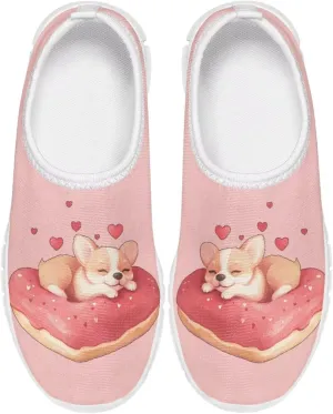 Girls Tennis Shoes Little Kids Slip On Sneakers School Running Shoes