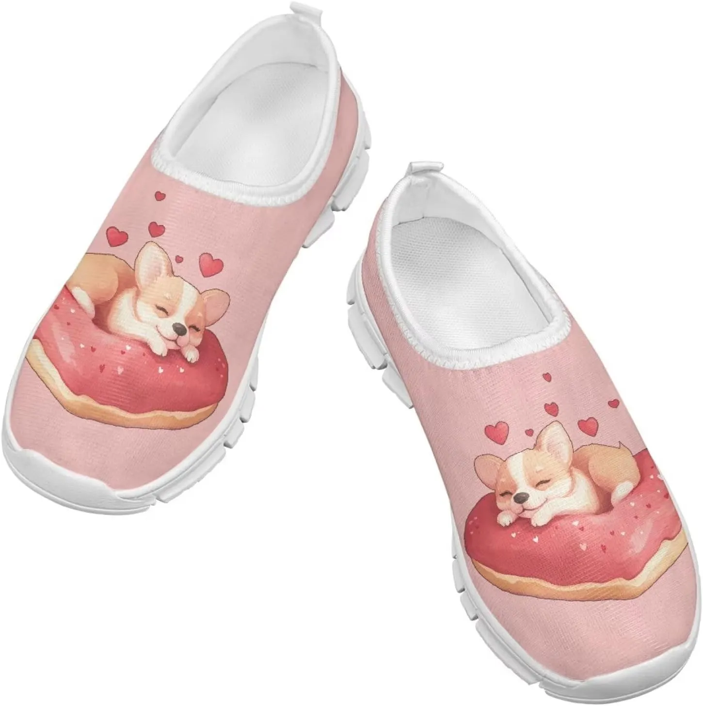 Girls Tennis Shoes Little Kids Slip On Sneakers School Running Shoes