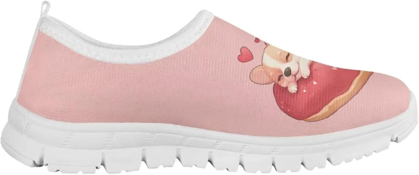 Girls Tennis Shoes Little Kids Slip On Sneakers School Running Shoes