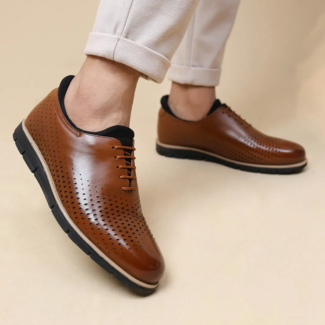 Glides™ Hybrid Business Oxfords (Brown)