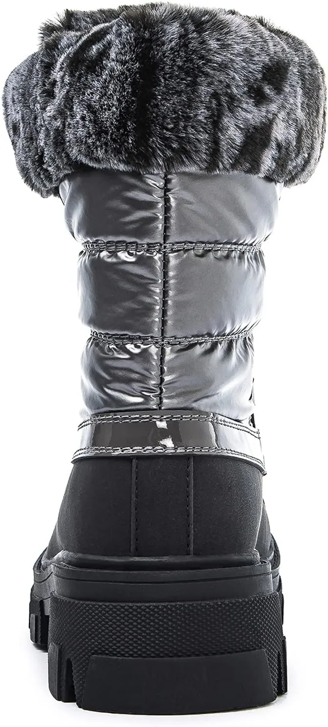 GLOBALWIN Women's Snow Boots Ankle Winter Boots For Women