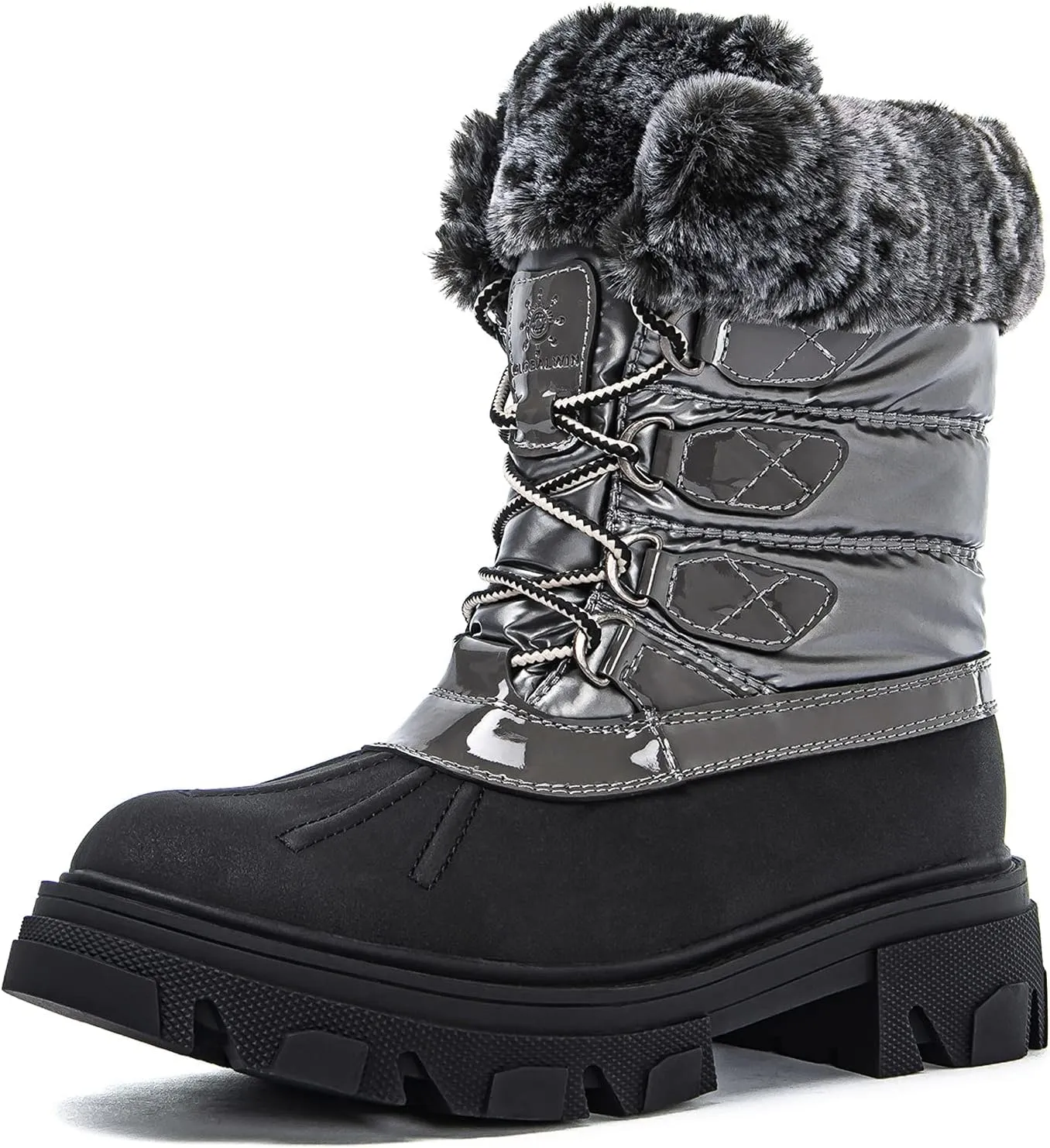 GLOBALWIN Women's Snow Boots Ankle Winter Boots For Women
