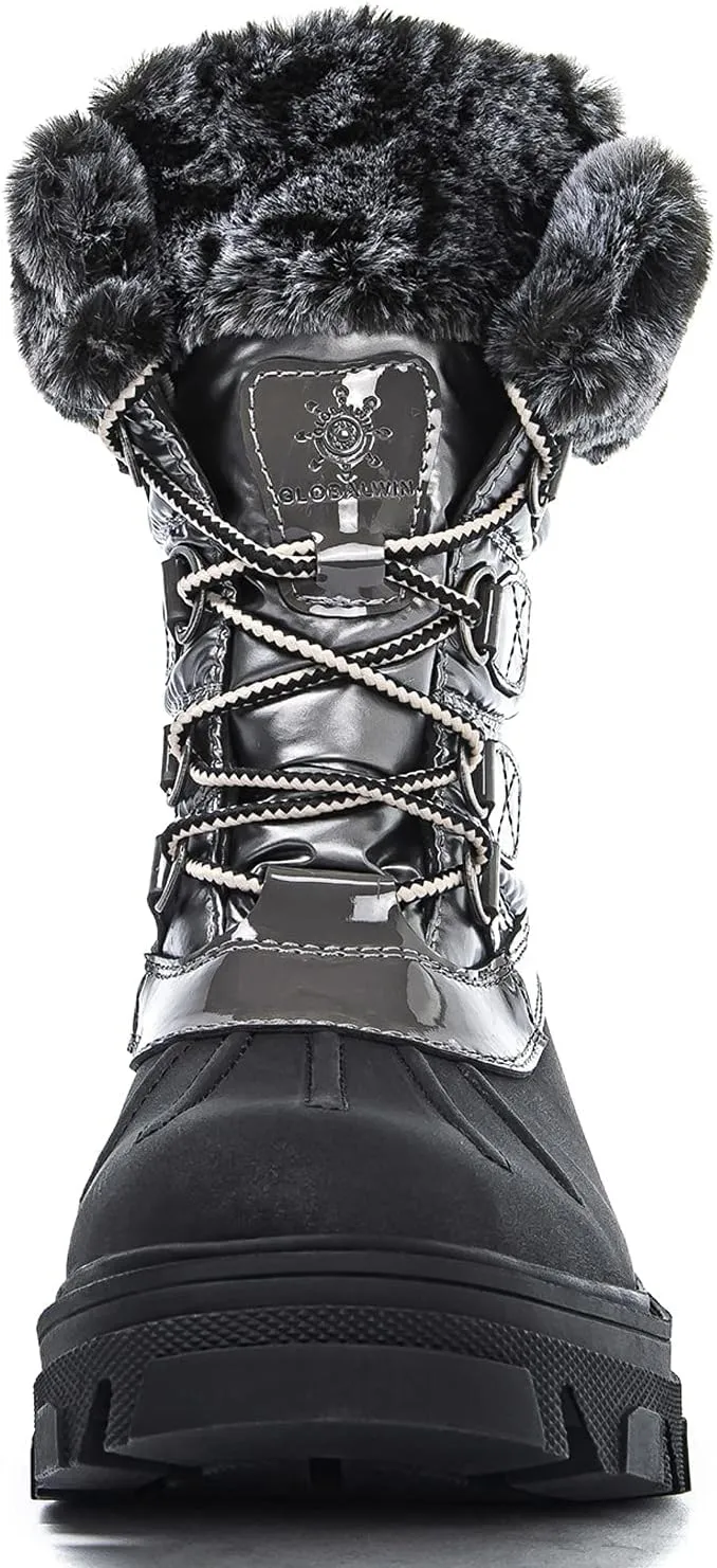 GLOBALWIN Women's Snow Boots Ankle Winter Boots For Women