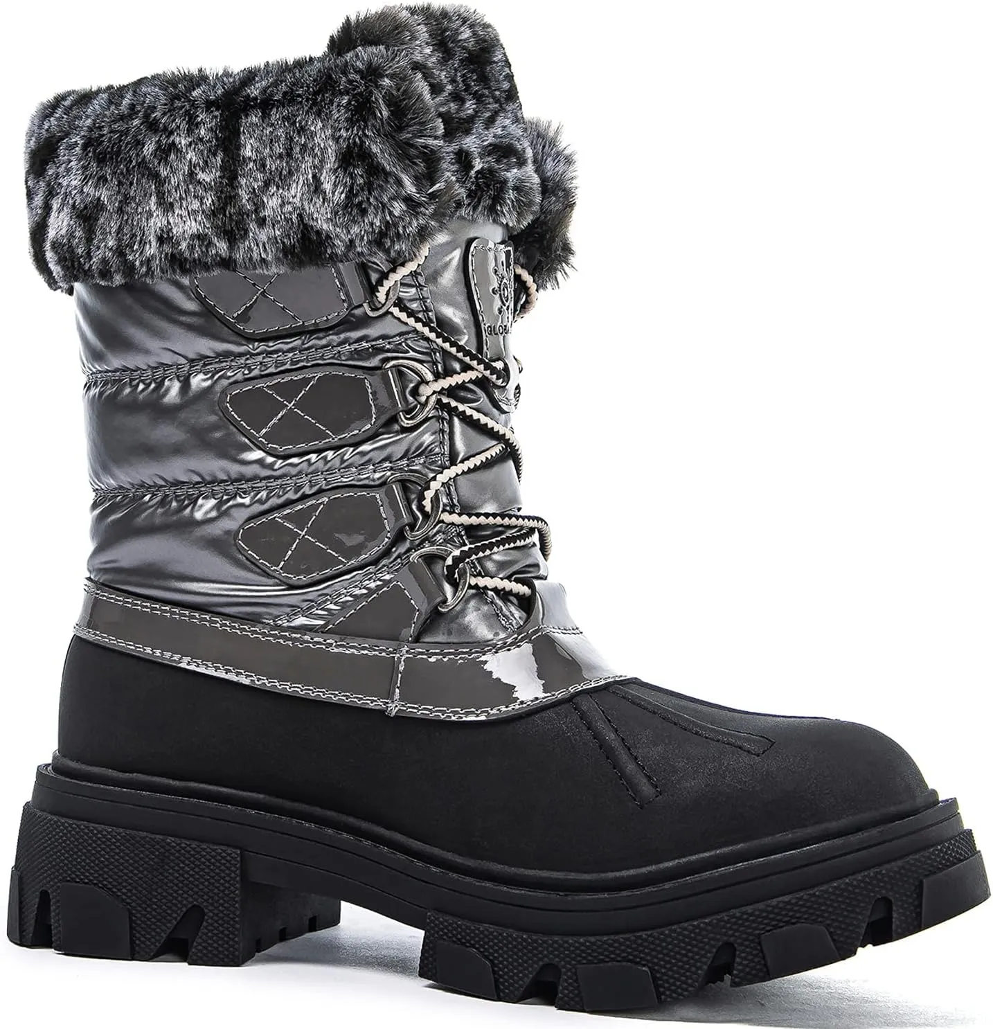GLOBALWIN Women's Snow Boots Ankle Winter Boots For Women