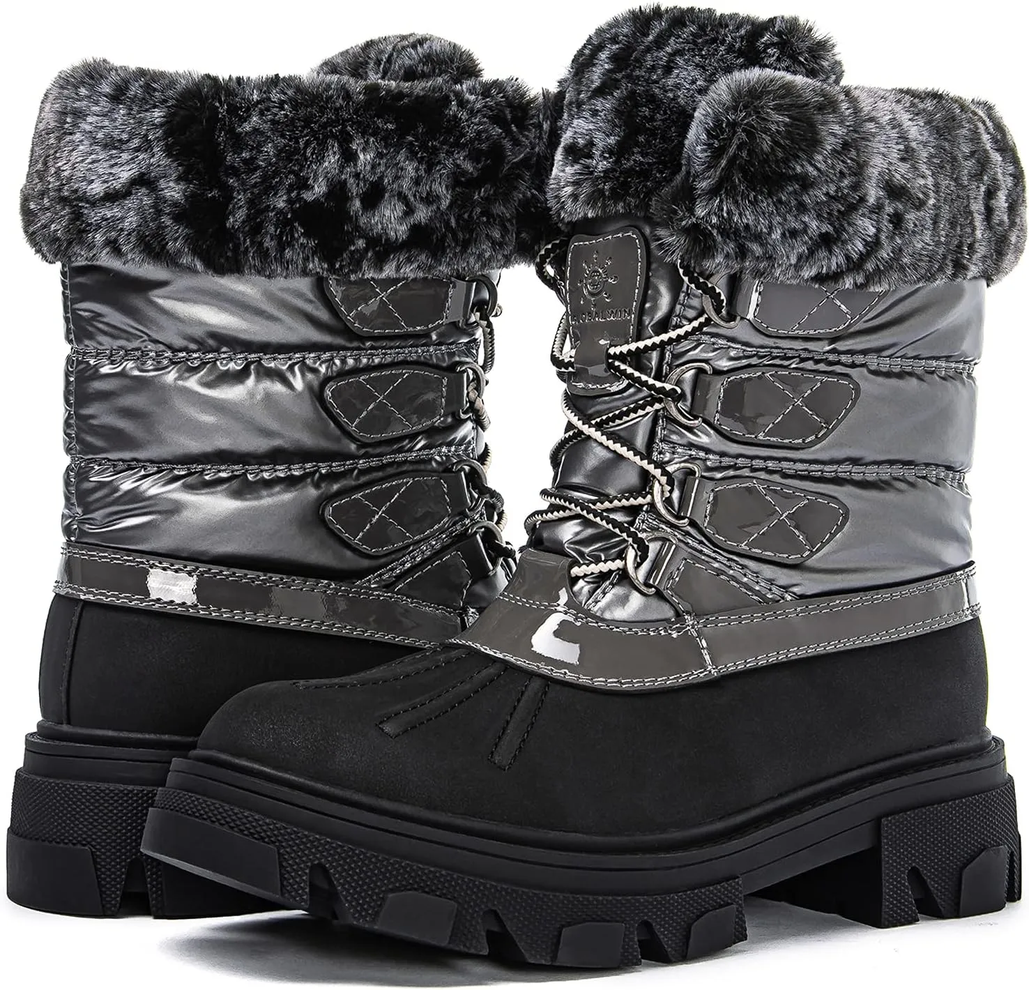 GLOBALWIN Women's Snow Boots Ankle Winter Boots For Women