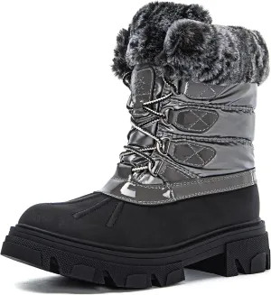 GLOBALWIN Women's Snow Boots Ankle Winter Boots For Women