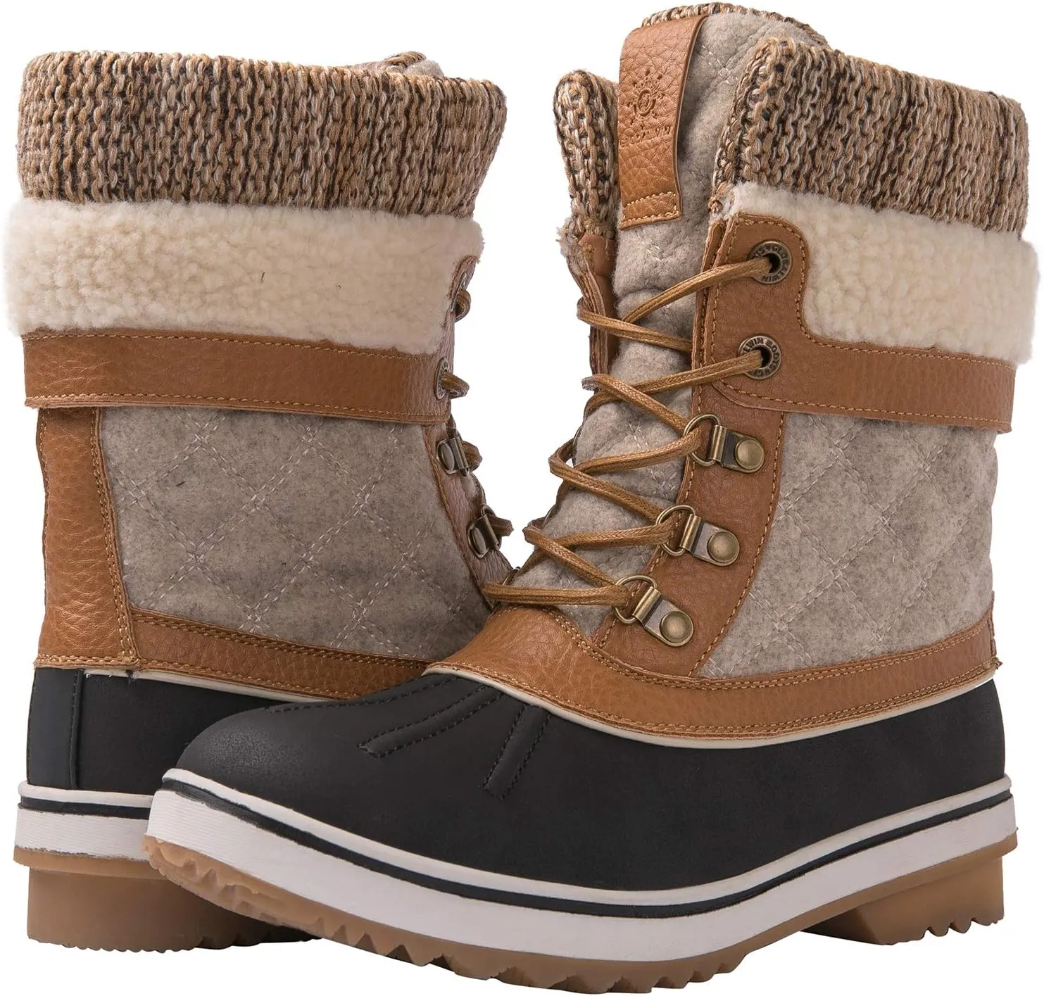 GLOBALWIN Women's Waterproof Winter Boots Snow Boots For Women
