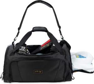 Gold BJJ Jiu Jitsu Duffle Bag - Waterproof Pocket for Sweaty Gi, Rashguard, or Shoes - The Perfect Duffel Bag for Martial Arts Gear, Boxing, MMA, and More