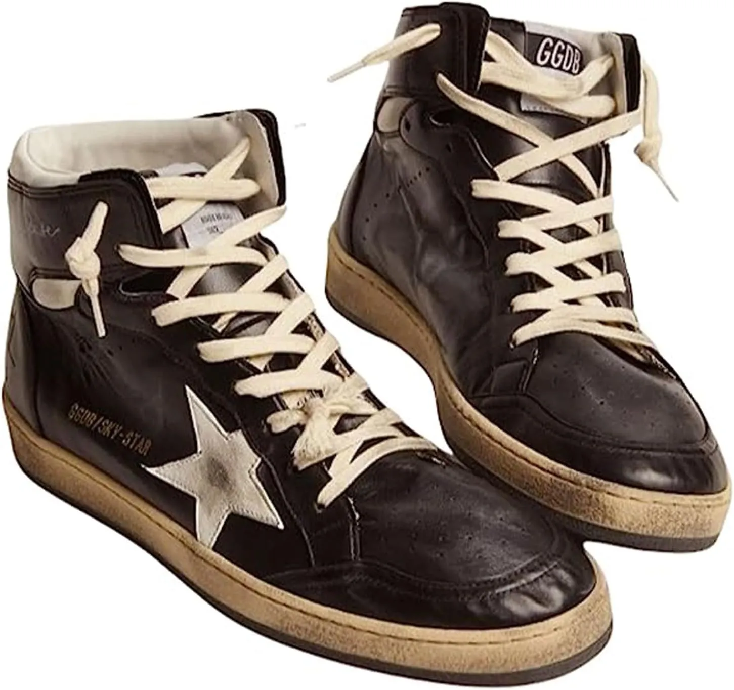 Golden Goose Sky Star Nappa Leather Upper and Star Mens Sneaker GMF00230-F002944-80203