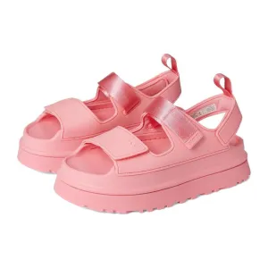Goldenglow Tropical Pink Double Strap Sandals