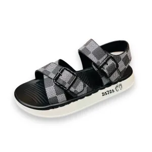 Grey Strap Sandals