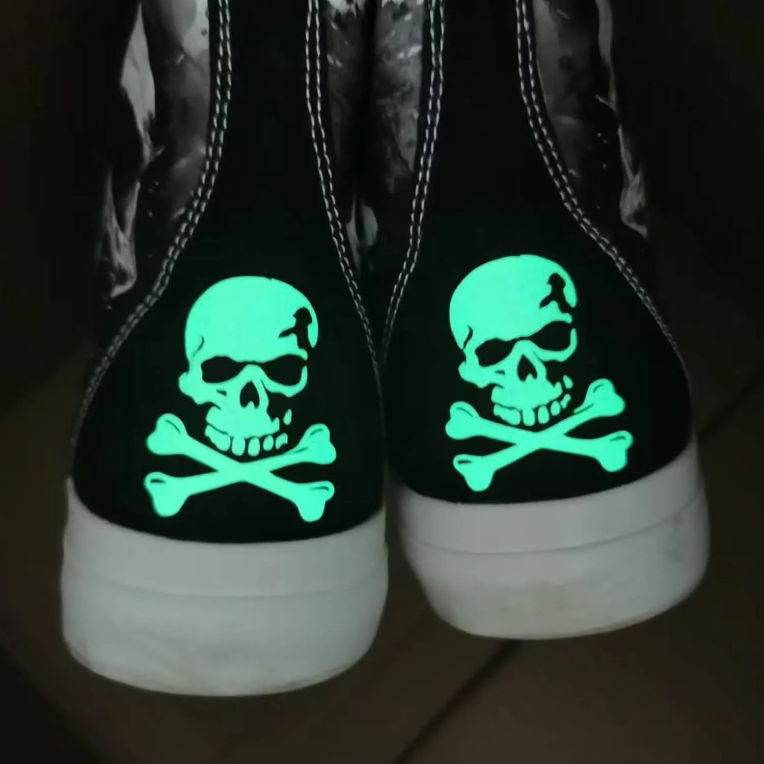 Halloween Skull Shoes for Men Casual High Tops Women Fashion Sneakers White Comfortable Walking Shoes