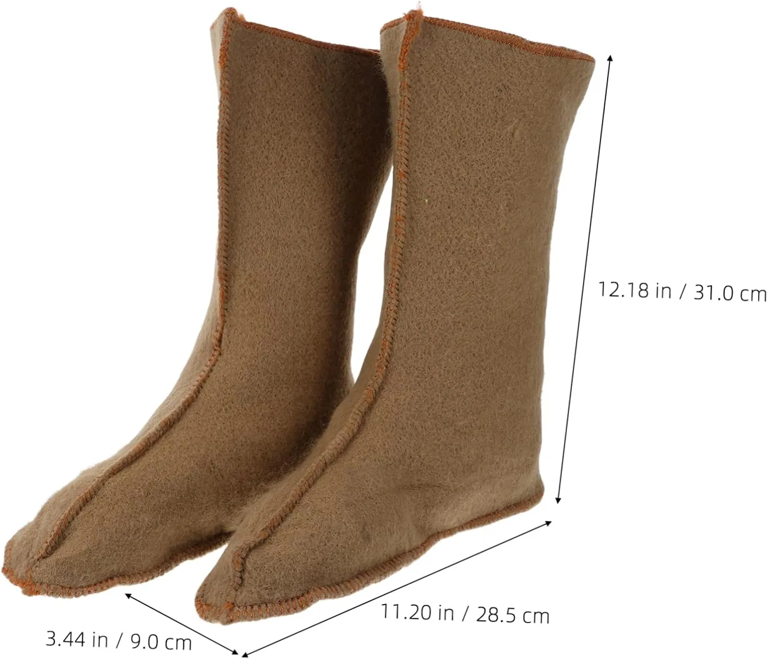 HANABASS 1 Pair Men Insulated Boots Waterproof Warm Lining for Winter Fishing Hiking Outdoor Sports