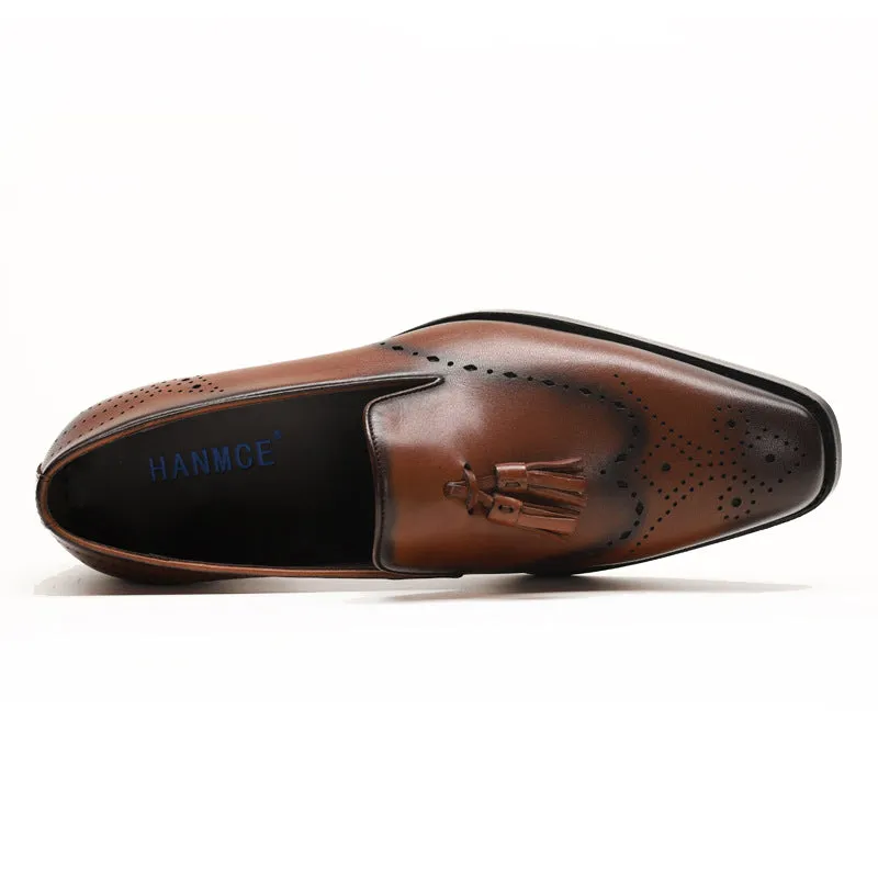 Handmade Genuine Leather Casual Loafers for Men
