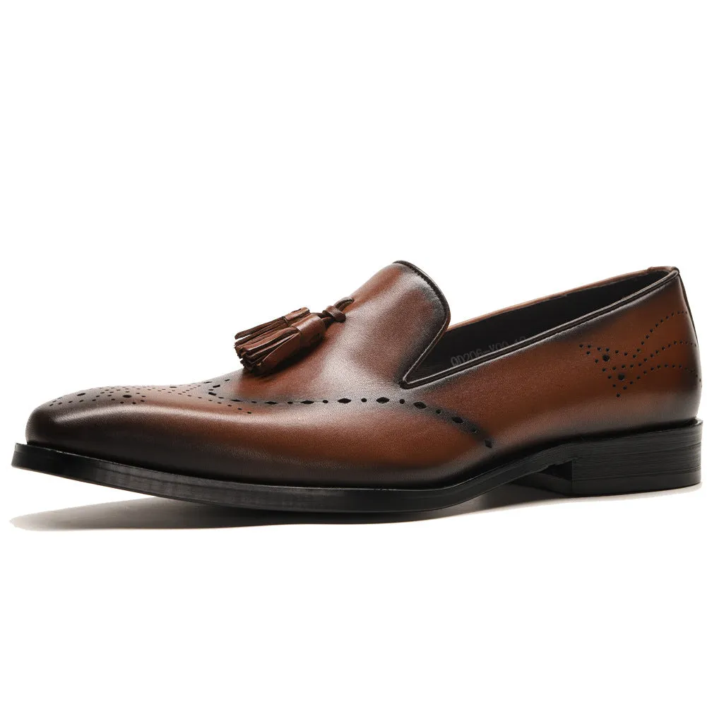 Handmade Genuine Leather Casual Loafers for Men