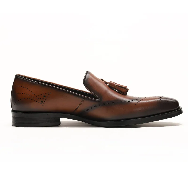 Handmade Genuine Leather Casual Loafers for Men