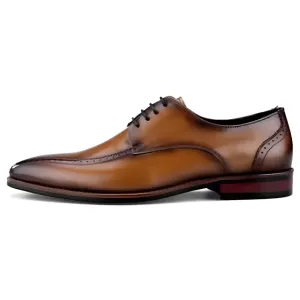 Handmade Leather Cap-Toe Oxfords for Men