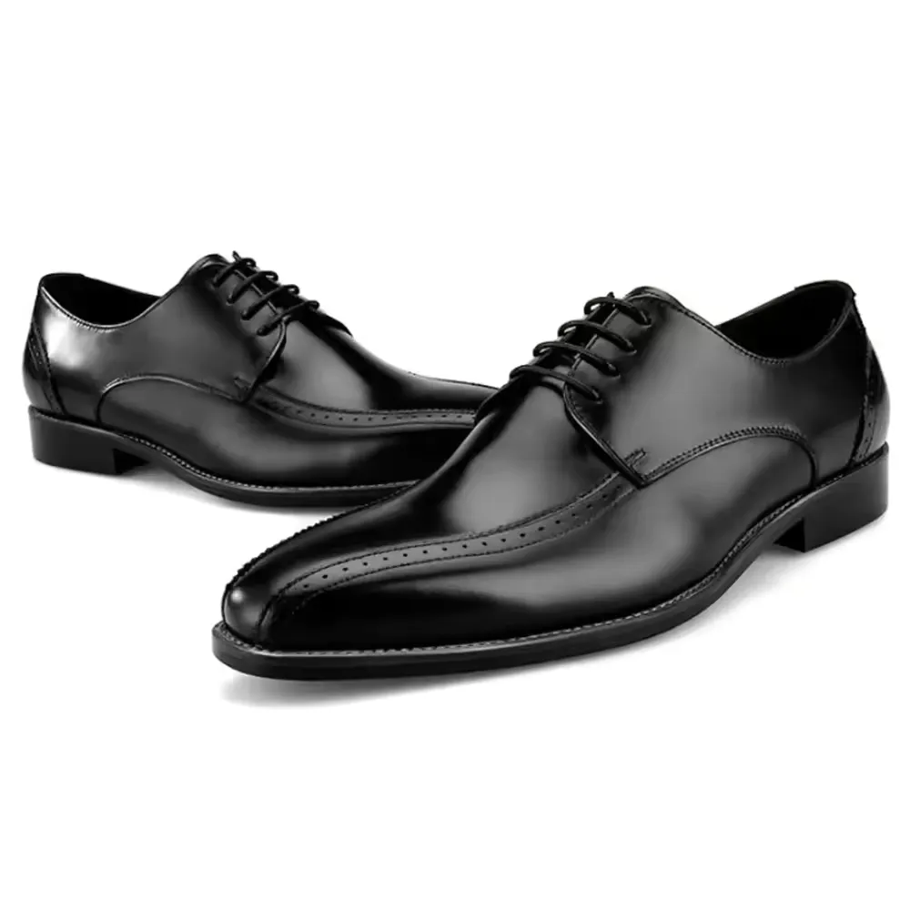 Handmade Leather Cap-Toe Oxfords for Men