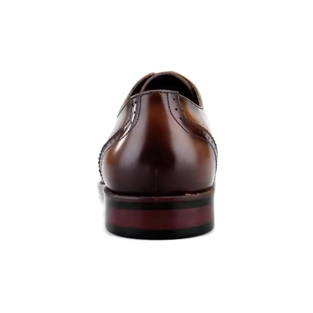 Handmade Leather Cap-Toe Oxfords for Men