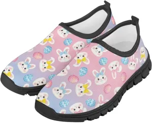 Happy Easter Pattern Running Shoes Low-Cut Sneakers for Boys Girls Big Kids Little Kids Casual Tennis Shoes