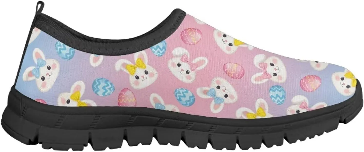 Happy Easter Pattern Running Shoes Low-Cut Sneakers for Boys Girls Big Kids Little Kids Casual Tennis Shoes