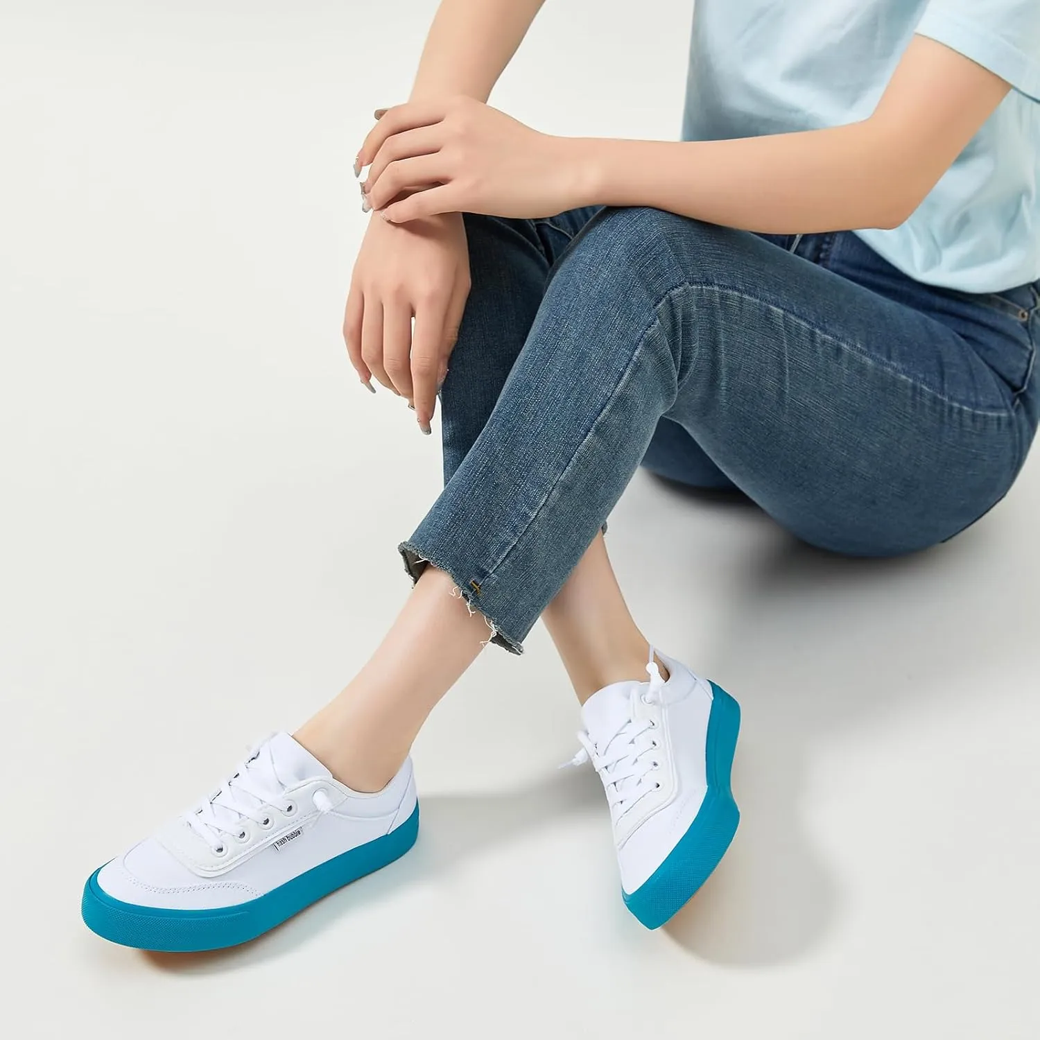 hash bubbie Unisex Slip on Sneakers Women's Canvas Sneakers Classic Non Slip Canvas Shoes Casual Tennis Shoes for Men