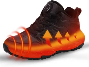 Heated Shoes, Heated Boots for Women with 3 Heating Settings 4000mAh Rechargeable Feet Warmers Winter Heated Insoles Sneakers for Men for Cold Weather Activities as Working Outdoor Unisex
