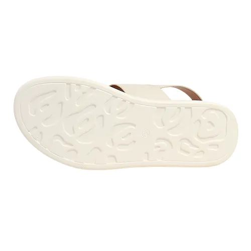 Heavenly Feet Ladies Wedge Sandals - Bernie - Stone