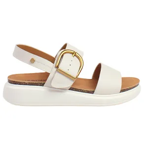 Heavenly Feet Ladies Wedge Sandals - Bernie - Stone
