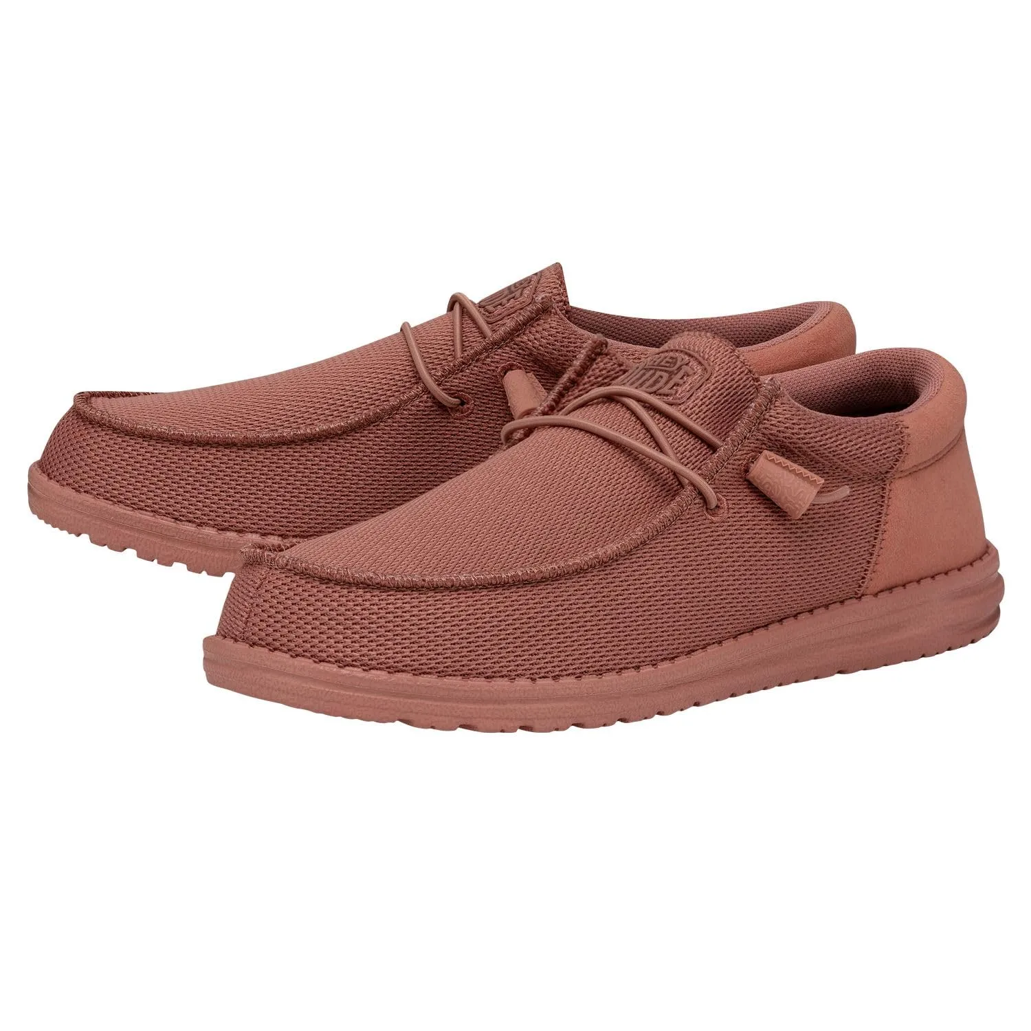Hey Dude Men's Wally Funk Mono Terracotta Size 8| Men's Loafers | Men's Slip On Shoes | Comfortable & Light-Weight