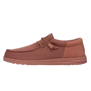 Hey Dude Men's Wally Funk Mono Terracotta Size 8| Men's Loafers | Men's Slip On Shoes | Comfortable & Light-Weight