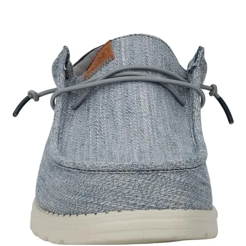 Hey Dude Men's Wally Funk Nylon Craft Navy Size 15 | Men's Shoes | Men Slip-on Loafers | Comfortable & Light-Weight