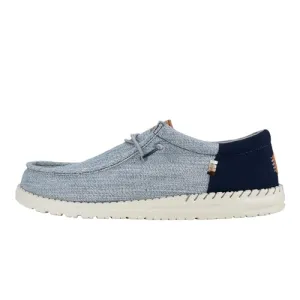 Hey Dude Men's Wally Funk Nylon Craft Navy Size 15 | Men's Shoes | Men Slip-on Loafers | Comfortable & Light-Weight