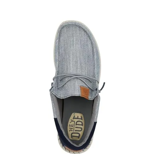 Hey Dude Men's Wally Funk Nylon Craft Navy Size 15 | Men's Shoes | Men Slip-on Loafers | Comfortable & Light-Weight