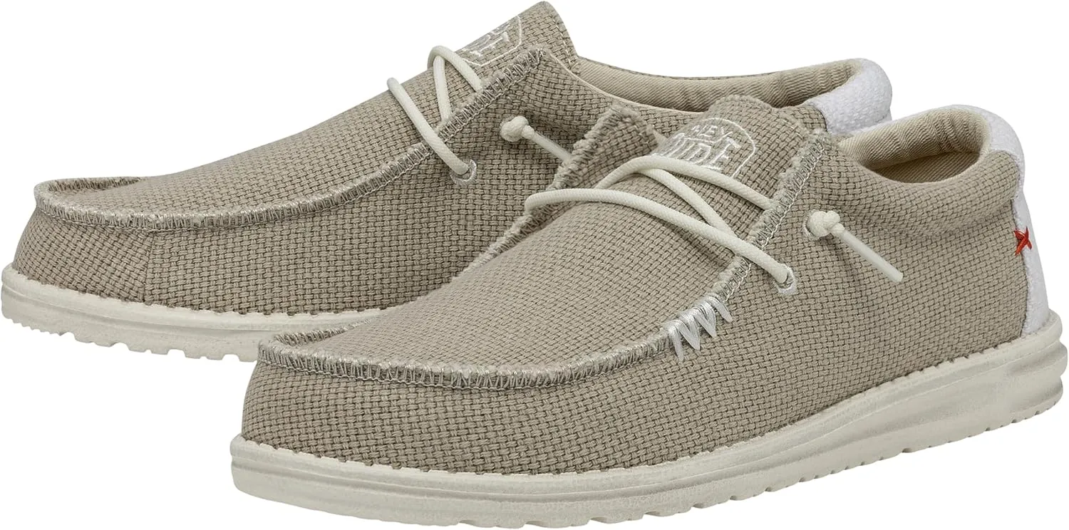 Hey Dude Men's Wally Suede Multiple Colors | Men’s Shoes | Men's Lace Up Loafers | Comfortable & Light-Weight