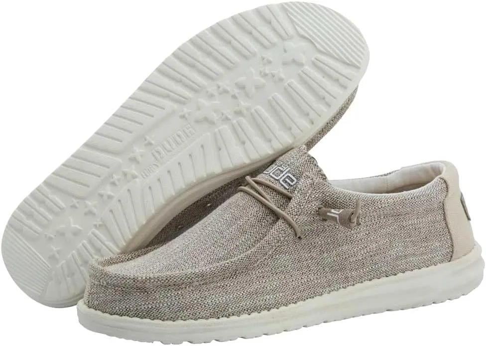 Hey Dude Men's Wally Suede Multiple Colors | Men’s Shoes | Men's Lace Up Loafers | Comfortable & Light-Weight