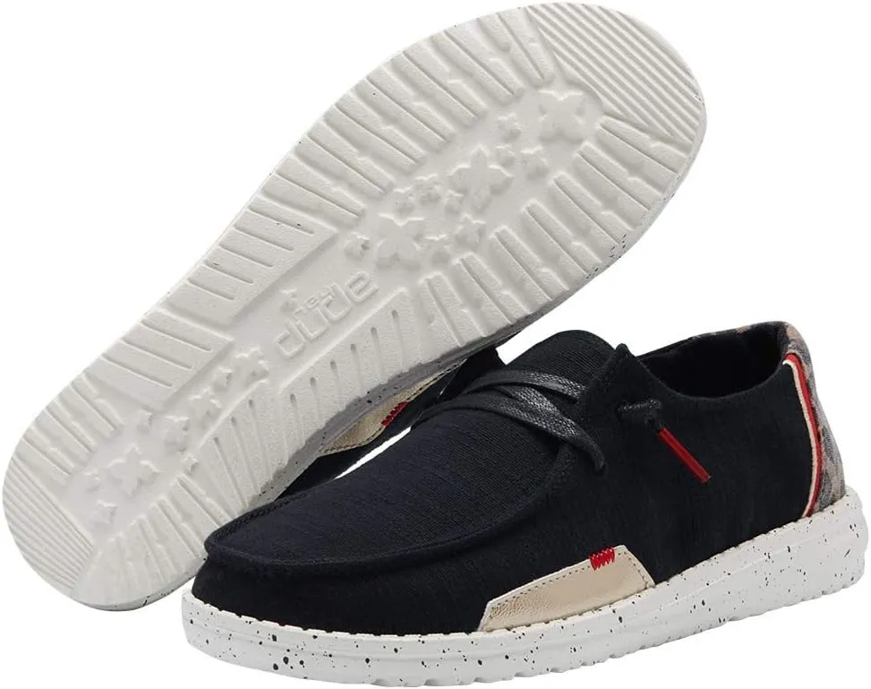 Hey Dude Women's Wendy Linen | Women’s Shoes | Women’s Lace Up Loafers | Comfortable & Light-Weight