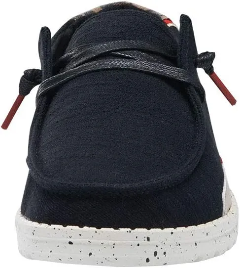 Hey Dude Women's Wendy Linen | Women’s Shoes | Women’s Lace Up Loafers | Comfortable & Light-Weight
