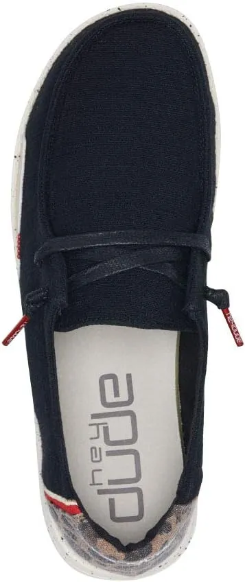 Hey Dude Women's Wendy Linen | Women’s Shoes | Women’s Lace Up Loafers | Comfortable & Light-Weight