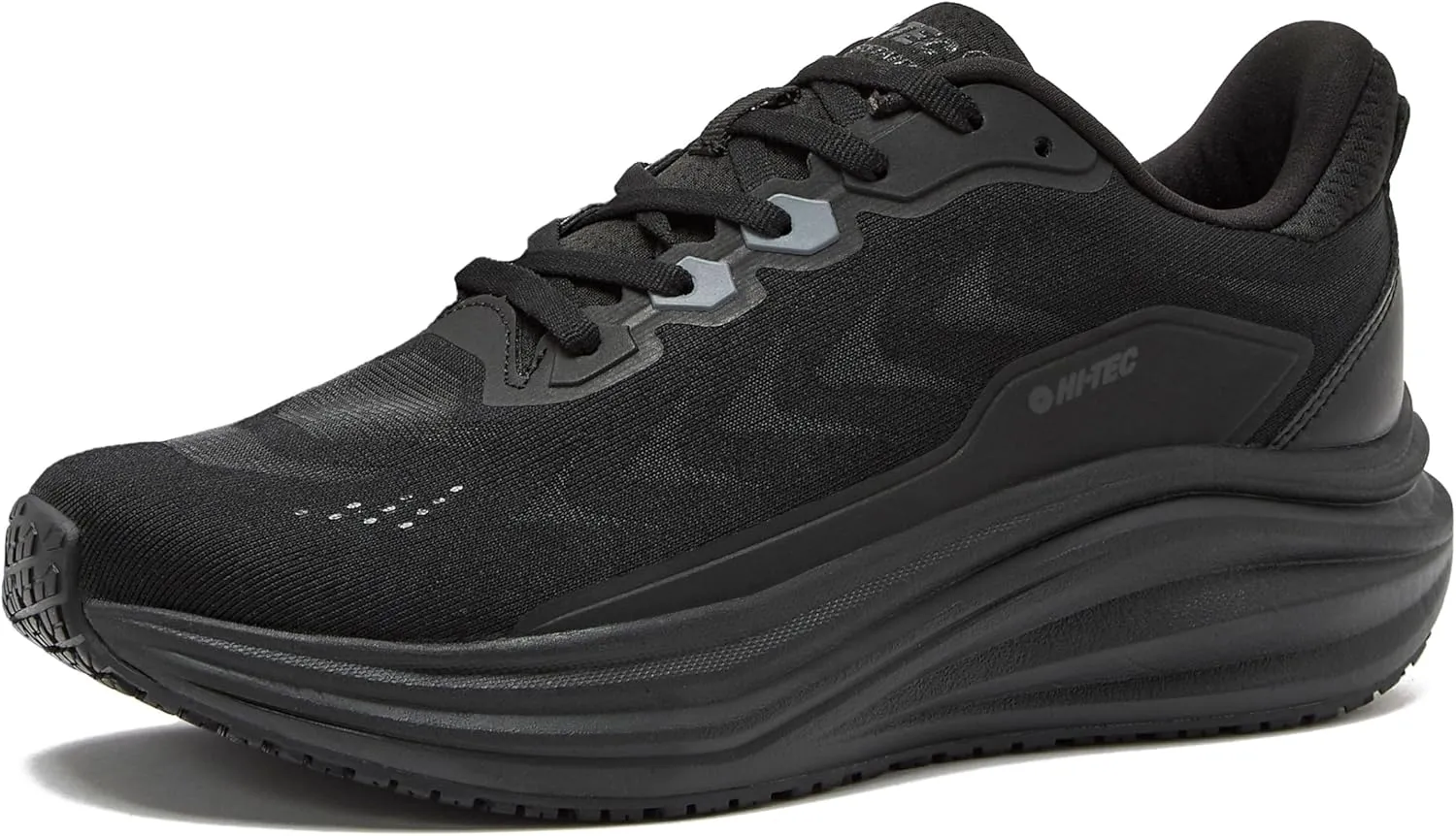 HI-TEC Resist SR Runner Mesh Black Non Slip Work Shoes for Women, Comfortable Water Resistant Womens Food Service Sneakers, Medium and Wide Width, Women's Size 6-12