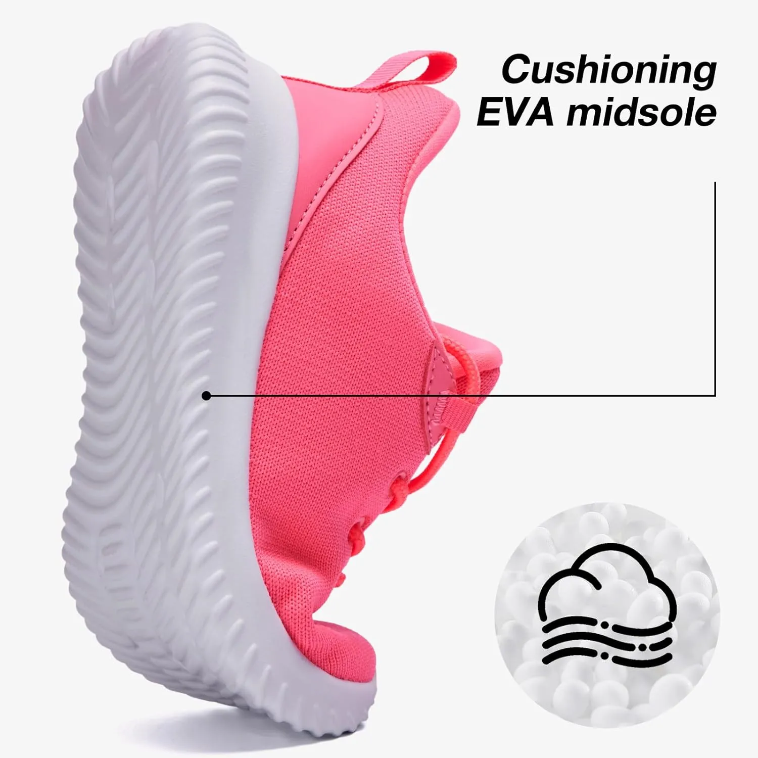 HIITAVE Little Big Kids Sneakers Children Sport Athletic Running Shoes for Boys Girls Youth