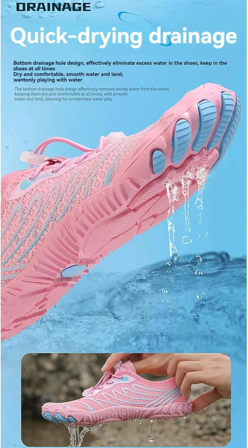 Hike Barefoot Footwear Womens Mens Wide Toe Box & Non-Slip Waterproof Beach Trekking Hiking Shoes
