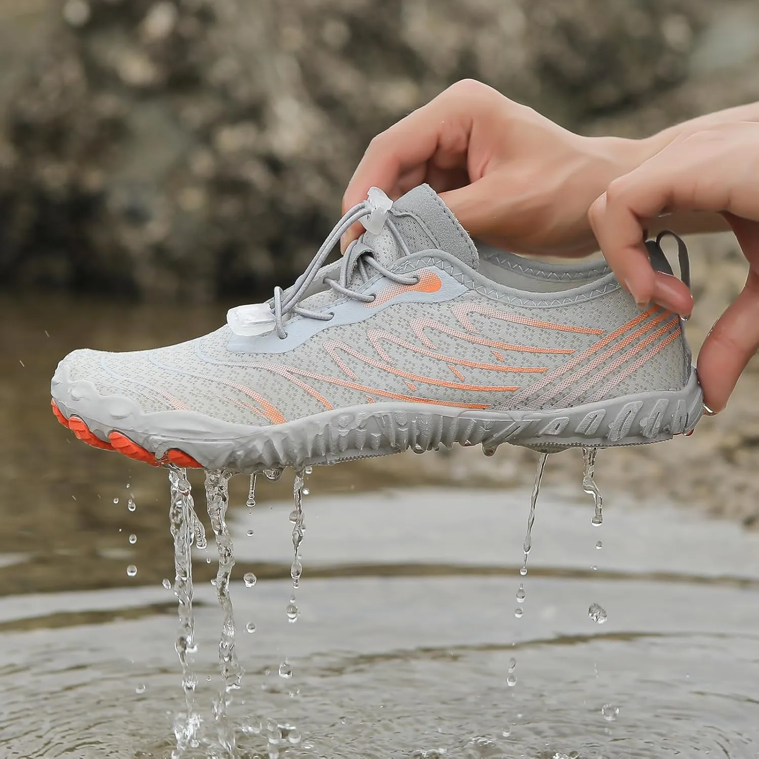Hike Barefoot Footwear Womens Mens Wide Toe Box & Non-Slip Waterproof Beach Trekking Hiking Shoes