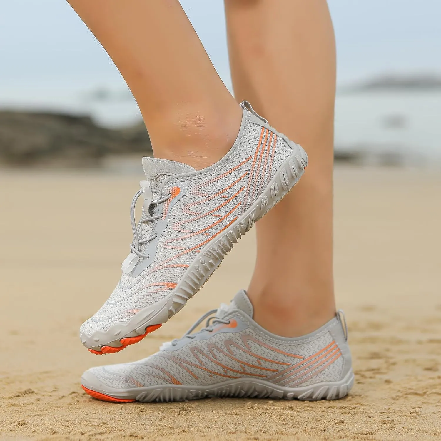 Hike Barefoot Footwear Womens Mens Wide Toe Box & Non-Slip Waterproof Beach Trekking Hiking Shoes